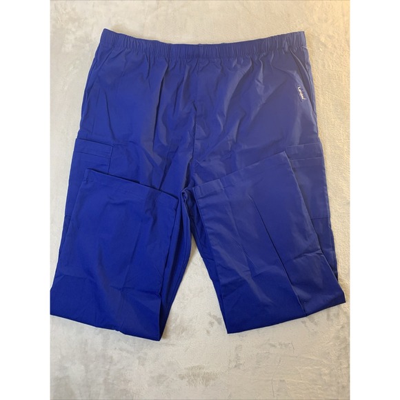 Landau Other - Landau NEW Mens Scrub Pants Galaxy Blue Draw String  2XL  7 Pockets